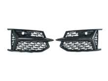 Pair L+R Honeycomb Fog Light Grille For AUDI A6 C8 S-line S6 2019-2023 2024