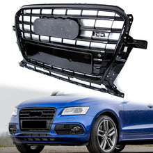 Glossy Black Front Bumper Grille Grill For Audi Q5 2013-2017 Base / S-line