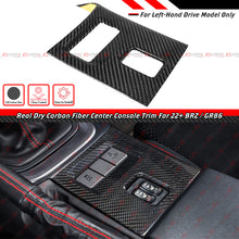 For 2022-2025 Subaru BRZ Toyota GR86 Real Dry Carbon Fiber Center Console Trim Cover