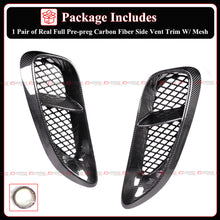 Real Carbon Fiber Side Vent Covers For 2020–2025 Porsche 718 Cayman Boxster GTS 4.0