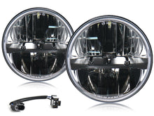 Pair 7" Round LED Headlights for Jeep CJ Wrangler TJ, JK, JKU & Mazda Miata 90-97 Porsche 944