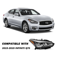 Right Passenger For 2015-2019 Infiniti Q70 Headlight Assembly w/o AFS Headlamp