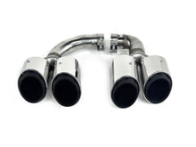 Shiny Silver Exhaust Tips For 2019–2025 Porsche Cayenne E-Hybrid Pair