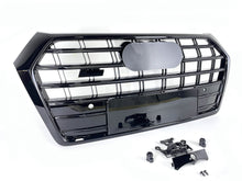 Front Bumper Mesh Grille Grill Replacement for Audi Q5 SQ5 2018-2020 SQ5-Look in Black fg289