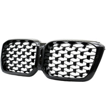 Black Diamond Front Bumper Grill for BMW X3 G01 X4 G02 2022-2024