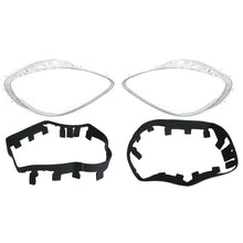 Pair Clear Headlight Lens Covers + Gaskets For Corvette C6 2005–2013 (Pop-Up Headlights)