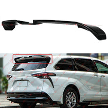 For 2021-2025 Toyota Sienna Gloss Black Rear Roof Spoiler Wing Extension