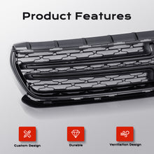 2PC Front Bumper Center Grille Black Mesh For 2015-2023 Dodge Charger SE SXT R/T