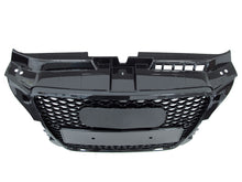 For 2009-2013 Audi A3 8P RS3 Style Front Grille (Gloss Black Frame + Honeycomb)