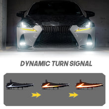 Daytime Running Light DRL Turn Signal Fog Lamps for 2017–2020 Lexus IS200t IS300 IS250 IS350 F