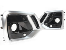 Front Fog Light Cover Grille Grill W/ ACC Hole Fit For Audi Q5 2021-2025