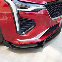 Fits 2020-2025 Cadillac CT4 3PCS Gloss Black PP Front Bumper Lip Spoiler Splitter