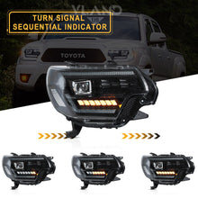 FULL LED Headlights W/Startup Aniamtion For 2012-2015 Toyota Tacoma 2nd Gen