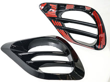 2x Fog Light Air Vent Covers Gloss Black for 2021–2024 Mercedes W213 E-Class E300 E350 E450 E53 AMG Bumper