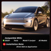 For 2025-2026 Tesla Model Y Juniper Winglet Style Gloss Black Side Skirt Extension