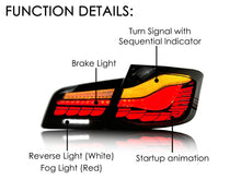 Red/Smoke Sequential LED Tail Lights For BMW F10 F18 2011-2016