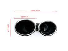 Black/Silver Dual Exhaust Tips Tail Pipes For Audi A3 8P 8V A4 B8 B9 A5 A6 Q5 TT 2.0T