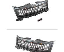 Black Front Bumper Upper Grille Fits For 2007 - 2010 Ford Edge Grill W/Light