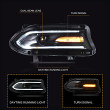 RGB LED Headlights DRL For Dodge Charger 2015-2023 Dual Beam Front Lamps