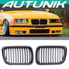 Matte Black Front Kidney Grille For BMW 3-Series E36 Sedan 1997–1999