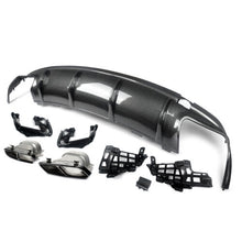 Carbon Look Rear Diffuser for Mercedes W117 C117 CLA250 CLA45 AMG 2013-2019