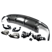 Carbon Look Rear Diffuser for Mercedes W117 C117 CLA250 CLA45 AMG 2013-2019