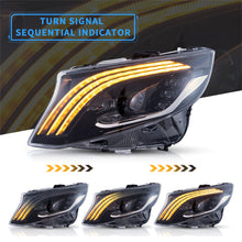 LED Headlights For 2016-2023 Mercedes Benz Metris Vito W447 with Startup Animation