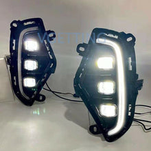 LED DRL Daytime Running Light For Toyota RAV4 2019-2024 Fog Lamp w/ Turn Signal