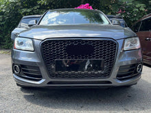 Gloss Black Honeycomb Front Mesh Grille for Audi Q5 2013–2017