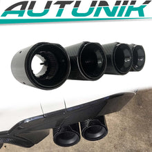 Black Carbon Fiber Stainless Exhaust Tips For 2019-2025 BMW G20 M340i G42 M440i G23 G26 M220i