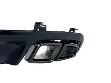 CLS63 Style Gloss Black Rear Diffuser + Exhaust Tips For Mercedes CLS W218 AMG Bumper 2015-2018