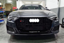 Honeycomb Front Black Grill For Audi A6 S6 C8 2019-2024