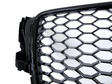 Front Mesh RS5 Style Bumper Hood Hex Grille Black For 2008-2012 Audi A5/S5 B8 8T