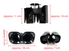 3PC Set for 2020+ Land Rover Defender 110 130 90 2L 3L Black Exhaust Tips + Lower Mesh