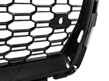 RS3 Style Badgeless Front Grille Gloss Black for 2017–2020 Audi A3 8V with ACC Cutout