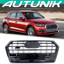 Front Bumper Mesh Grille Grill Replacement for Audi Q5 SQ5 2018-2020 SQ5-Look in Black fg289