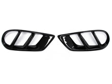 Gloss Black Fog Light Air Duct Vent Covers For 2015-2018 Mercedes Benz W205 C300 C43 AMG