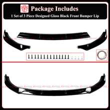 Gloss Black Front Bumper Lip Splitter Valance for Mercedes Benz W205 C300 C43 AMG Coupe/Sedan 2019-2021