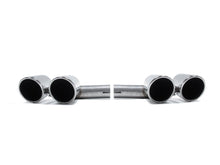 Silver Black Exhaust Muffler Tips For Porsche Cayenne Base 2019-2024