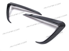 Carbon Fiber ABS Front Fog Light Trim Cover Eyebrow Covers Fit Tesla Model Y 2020 2021 2022 te12