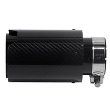 2x Carbon Fiber Exhaust Muffler Tips Tail Pipe fit for BMW 63mm In 93MM Out