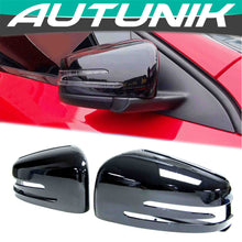 Glossy Black Side Mirror Cover Caps for Mercedes CLA C117 CLA200 CLA250 W204 C180 C200 C250 C300 mc55