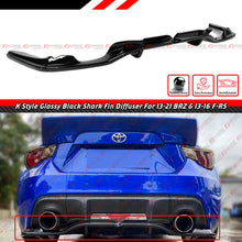 For 2013-2016 Scion FR-S & 2013-2021 Subaru BRZ K Style Gloss Black Rear Bumper Diffuser