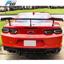 Fits 2016-2024 Chevy Camaro SS LT LS Gloss Black PP Rear Bumper Lip Diffuser Spoiler