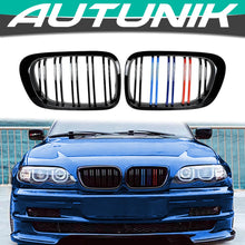 M-Color Black Front Hood Grille For BMW E46 Coupe 1998-2002 Pre-LCI