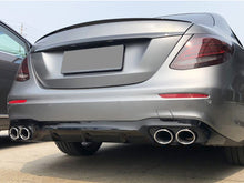 Rear Diffuser + Silver Exhaust Tips for Mercedes E W213 Sedan E300 E400 E550 AMG 2017-2020 di30