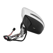 White Driver Side Mirror Heated Blind Spot for Mercedes C-Class C205 2-Door Coupe