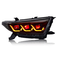 Red Demon Eye LED Headlights For Toyota Highlander 2012-2014 Front Lamp Assembly