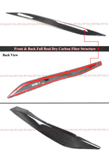 For 2017-2024 Audi A5 S5 RS5 Real Carbon Fiber Headlight Eyelid Cover Trim Eyebrow