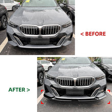 Gloss Black Front Bumper Lip Splitter for BMW 5 Series I5 G60 G61 M Sport 2024+